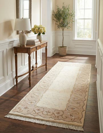 2' 8 x 6' 5 Hand Knotted Darya Wool Runner Rug