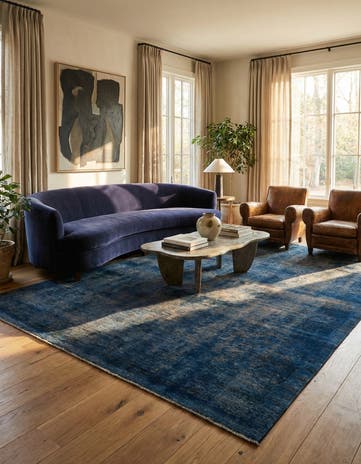 6' 3 x 9' 2 Hand Knotted Ultra Vintage Persian Wool Rug