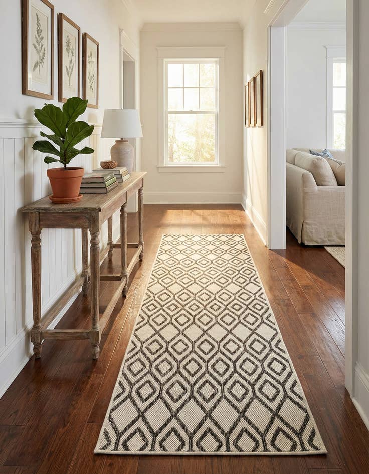 Detail image of 2' x 8' Easy-Clean Jill Zarin Turks and Caicos Indoor / Outdoor Runner Rug