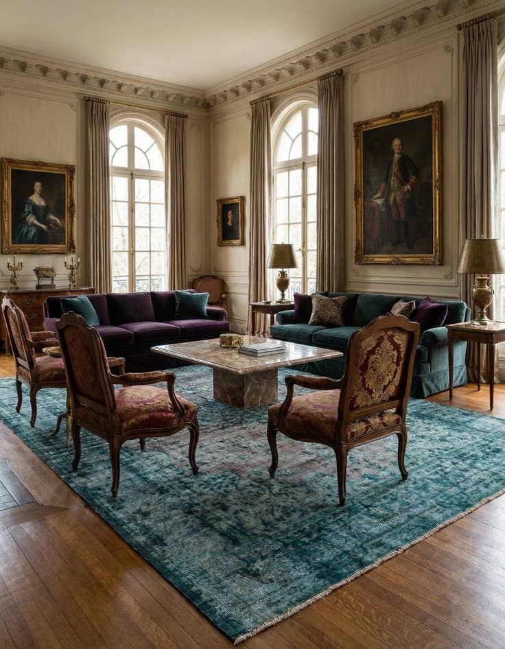 Detail image of 8' 4 x 11' 5 Vintage Royal Wool Rug