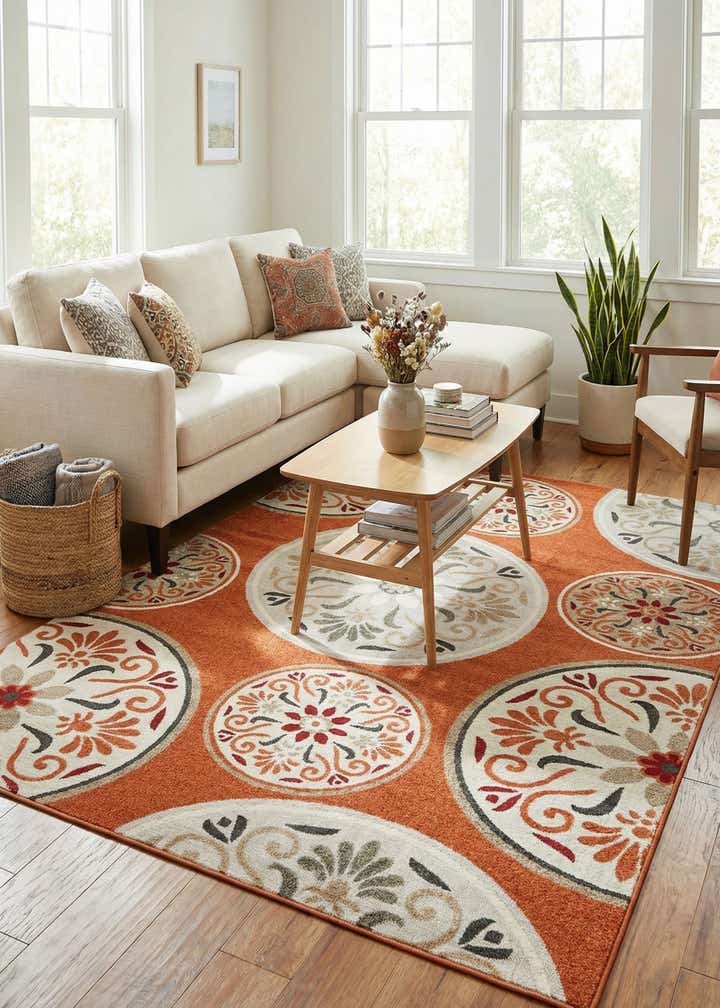 7' x 10' Easy-Clean Modern Indoor / Outdoor Rug