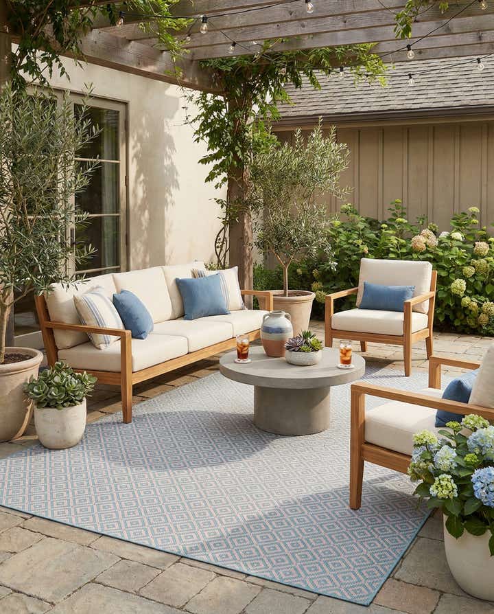 9' x 12' Easy-Clean Jill Zarin Costa Rica Indoor / Outdoor Rug