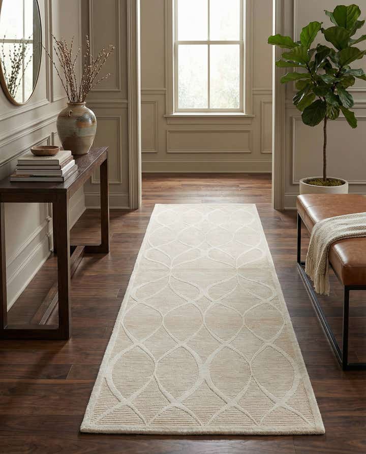 2' 9 x 9' 8 Hand Knotted Darya Wool Runner Rug