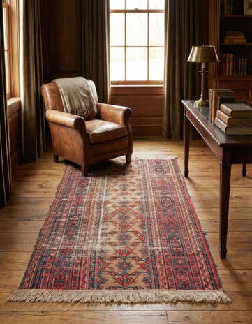 3' 7 x 6' 2 Hand Knotted Sarab Persian Wool Rug