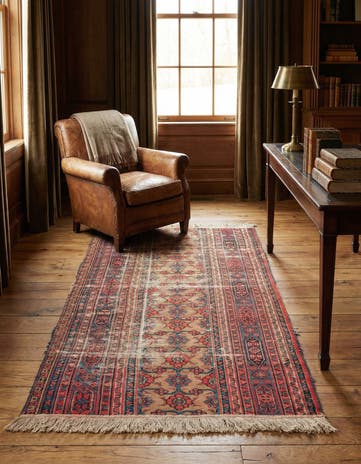 3' 7 x 6' 2 Hand Knotted Sarab Persian Wool Rug