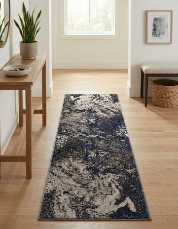 Gray Washable Haerfest Runner Rug