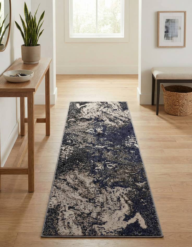 Detail image of 2' x 6'  Washable Haerfest Runner Rug