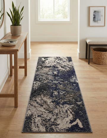 Gray Washable Haerfest Runner Rug