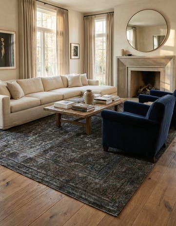 9' 6 x 12' 5 Hand Knotted Ultra Vintage Persian Wool Rug