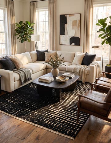 8' x 10' 6 Hand Knotted Darya Wool Rug