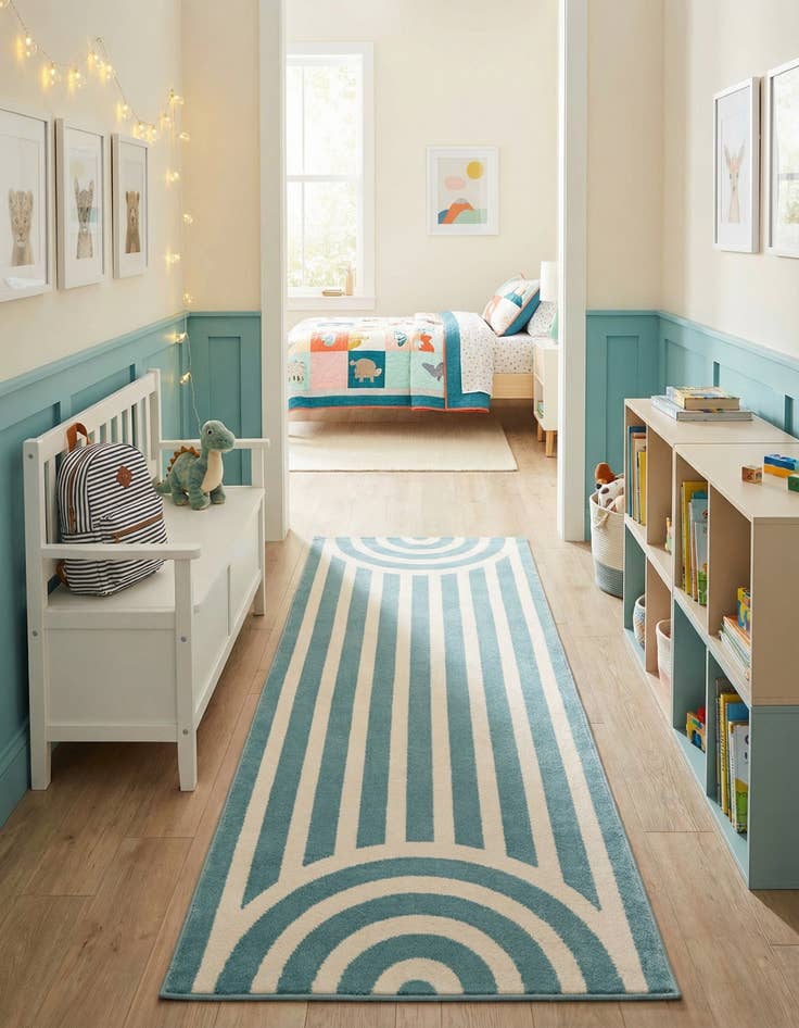 Detail image of 2' x 5' Whimsy Kids Runner Rug