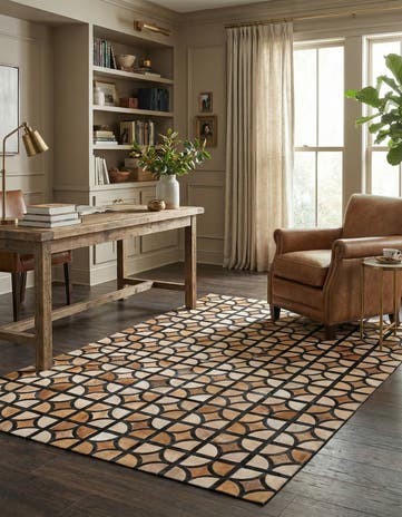 5' x 7' 10 Cowhide Rug