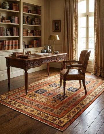 3' 5 x 5' 5 Kashkuli Wool Rug