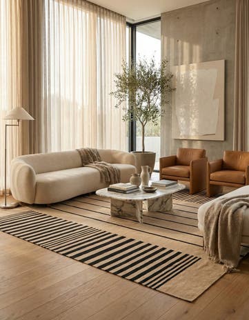 8' 4 x 9' 4 Hand Woven Kilim Modern Wool Rug