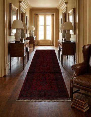 2' 6 x 9' 8 Hand Knotted Khal Mohammadi Wool Runner Rug