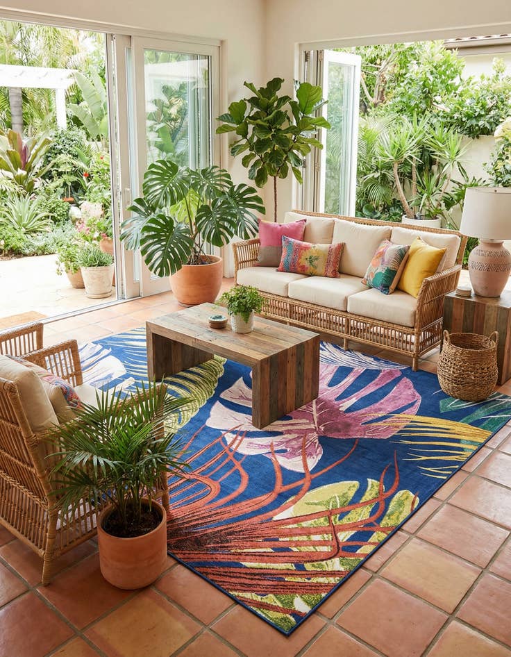 Detail image of 10' x 10' Blossom Square Rug