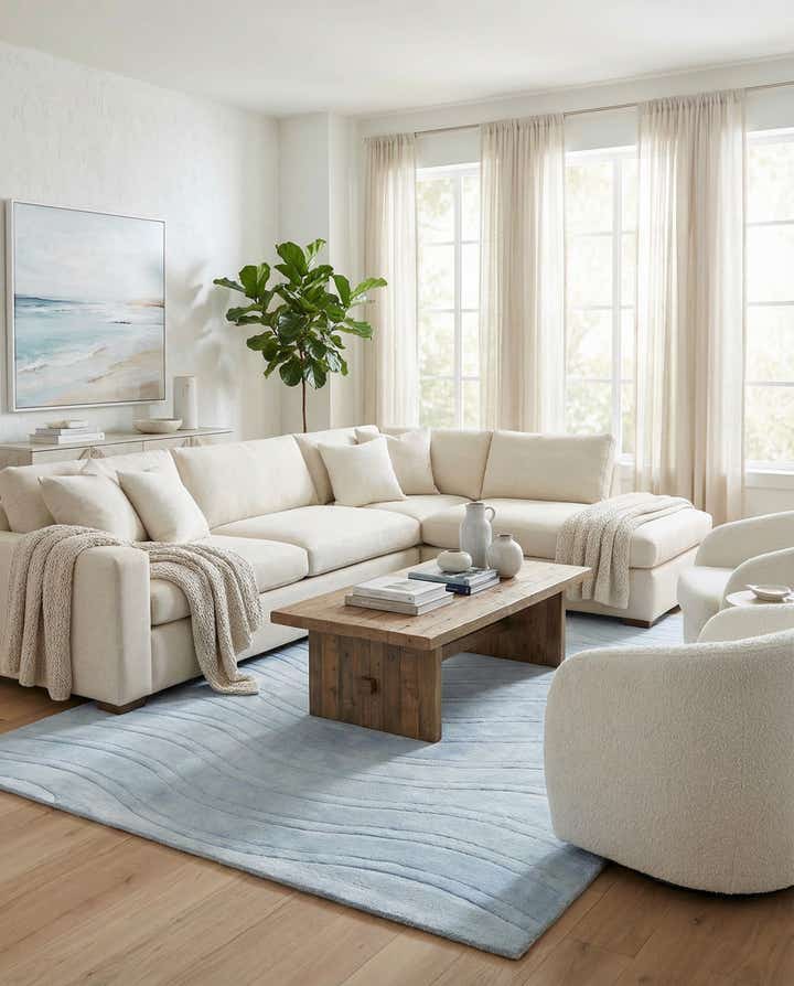 5' 7 x 8' 1 Hand Knotted Darya Wool Rug