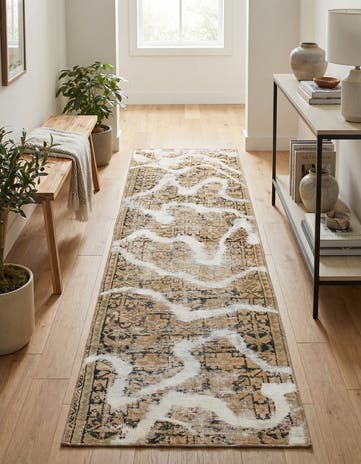 2' 5 x 9' 3 Hand Knotted Ultra Vintage Persian Wool Runner Rug
