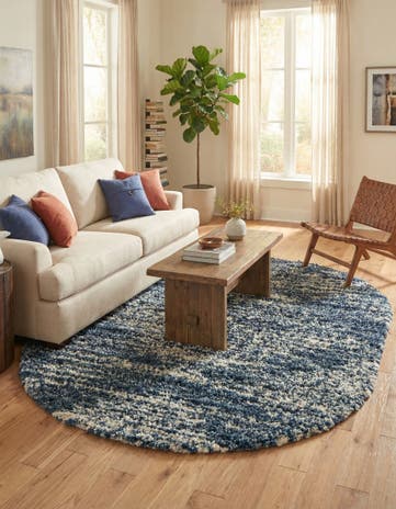 7' 10 x 10' Serenity Shag Oval Rug