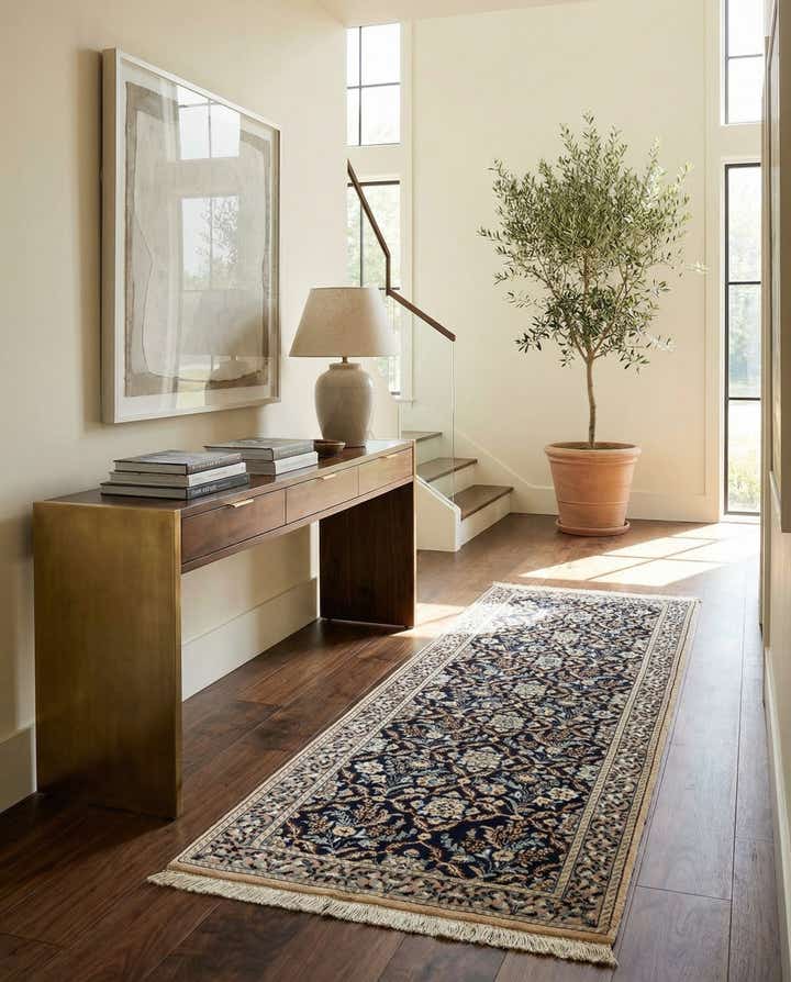 1' 8 x 5' 1 Hand Knotted Nain Rug
