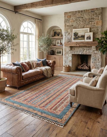 4' 10 x 6' 5 Hand Knotted Ariana Ziegler Rug