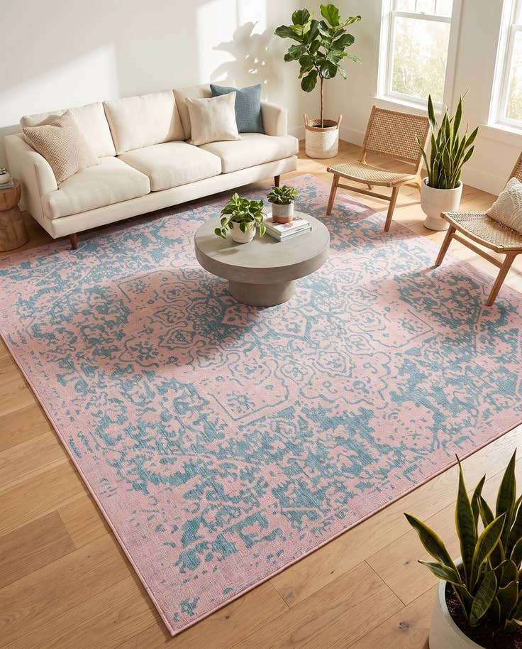 Detail image of 10' 8 x 10' 8 Easy-Clean Jill Zarin Dubai Indoor / Outdoor Square Rug
