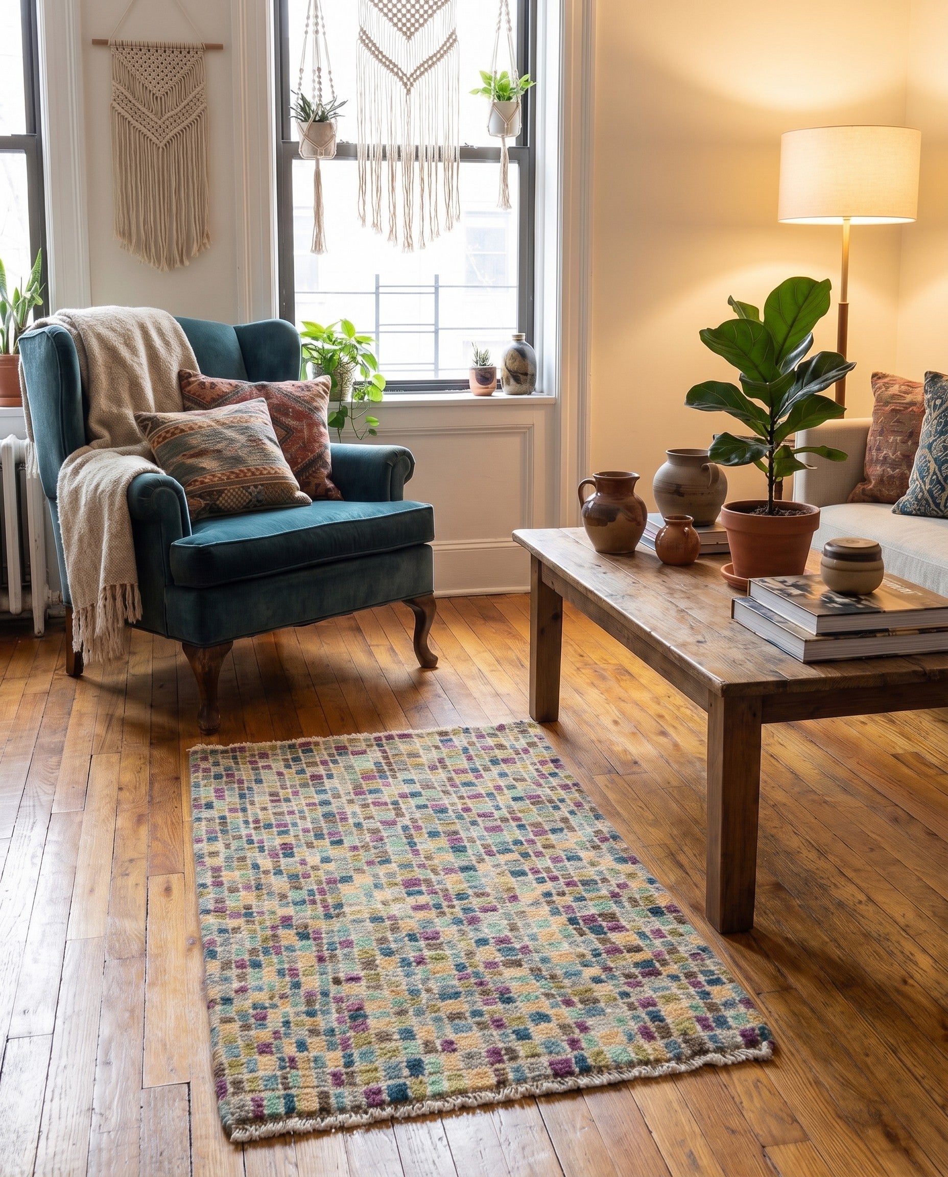2' 10 x 4' 3 Hand Knotted Balouch Wool Rug