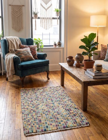 2' 10 x 4' 3 Hand Knotted Balouch Wool Rug