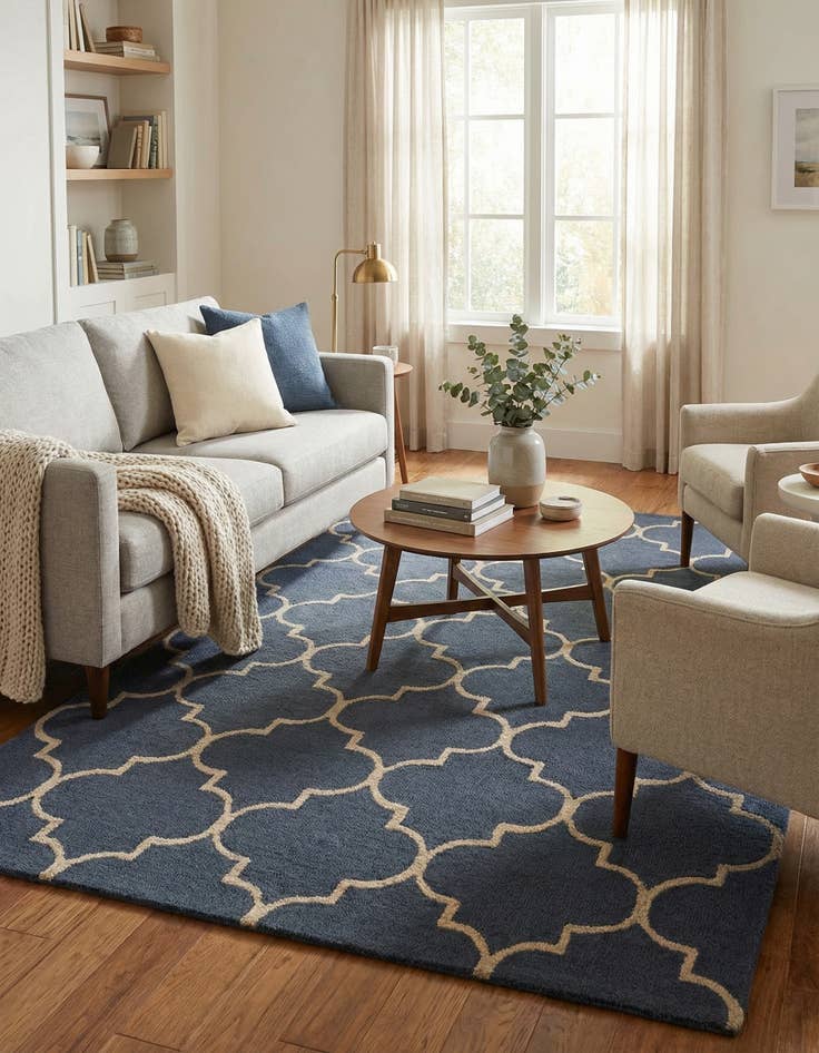 Detail image of 5' x 8' Luna Wool Rug