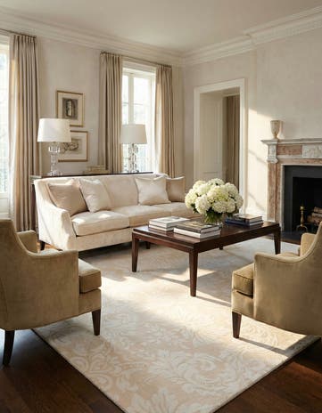 5' 11 x 7' 10 Hand Knotted Darya Wool Rug