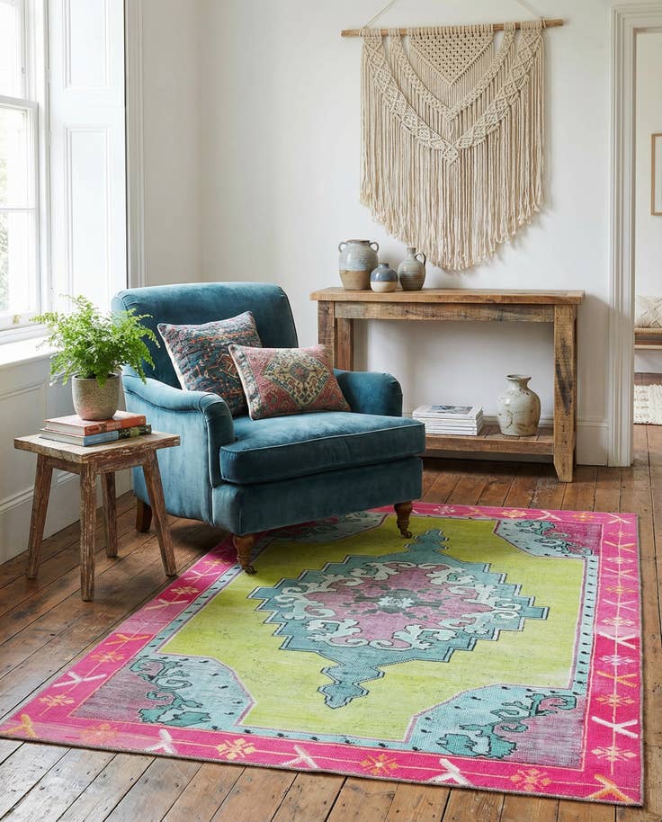 Detail image of 3' 6 x 5' 6 Washable Timeless Rug