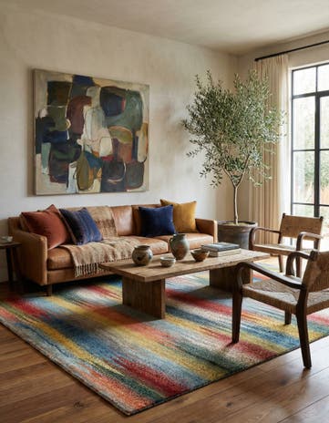 5' 9 x 8' 3 Kashkuli Wool Rug