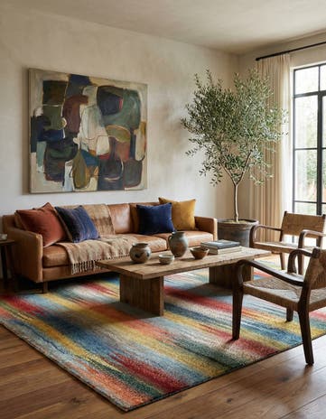 5' 9 x 8' 3 Kashkuli Wool Rug