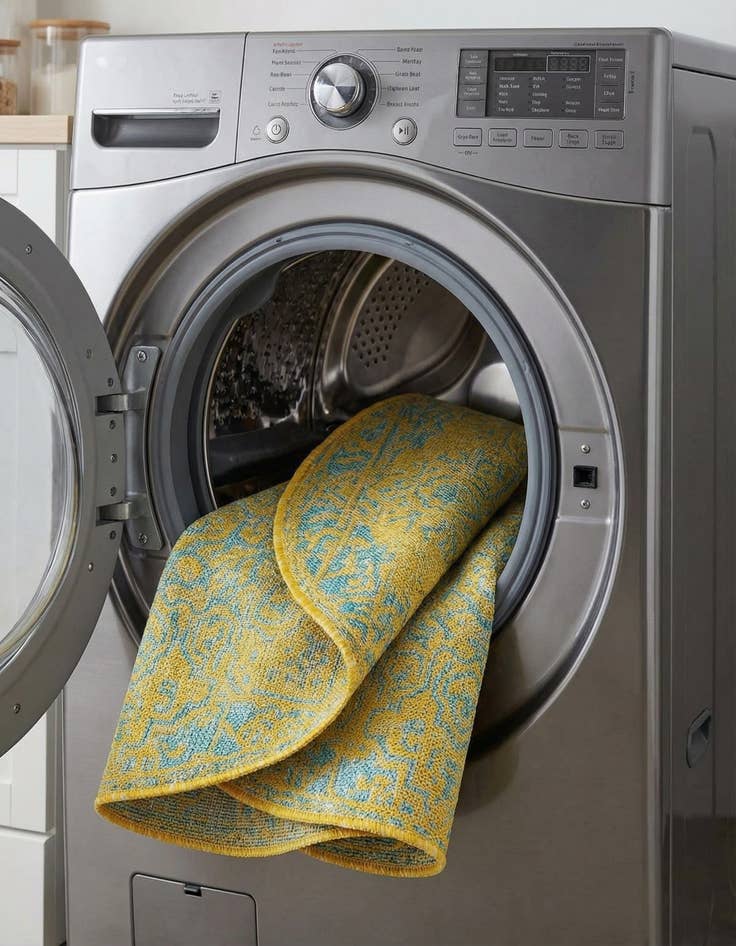 Detail image of 3' x 3'  Washable Jill Zarin Dubai Indoor / Outdoor Round Rug