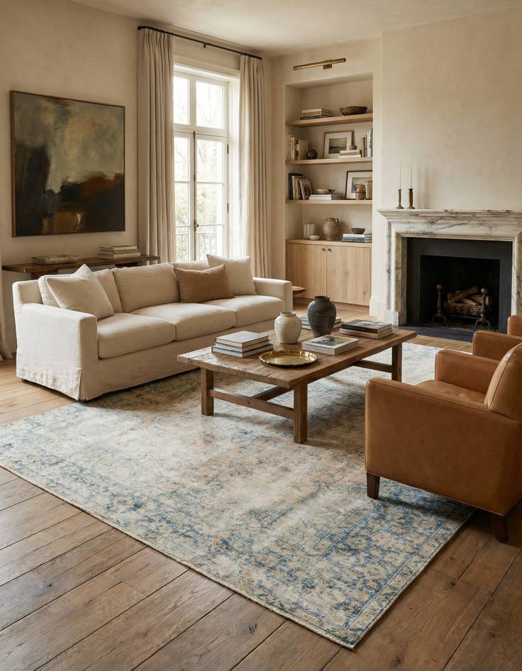 Detail image of 7' 8 x 10' 9  Hand Knotted Ultra Vintage Persian Wool Rug