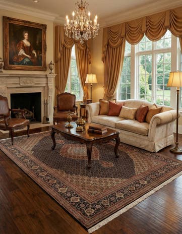 6' 8 x 9' 9 Tabriz Mahi Rug
