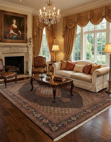 6' 8 x 9' 9 Tabriz Mahi Rug