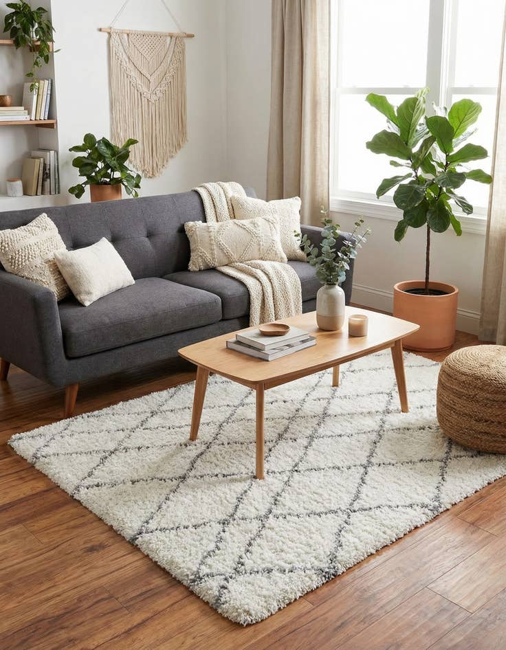 Detail image of  4' x 6' Soft Touch Shag Rug