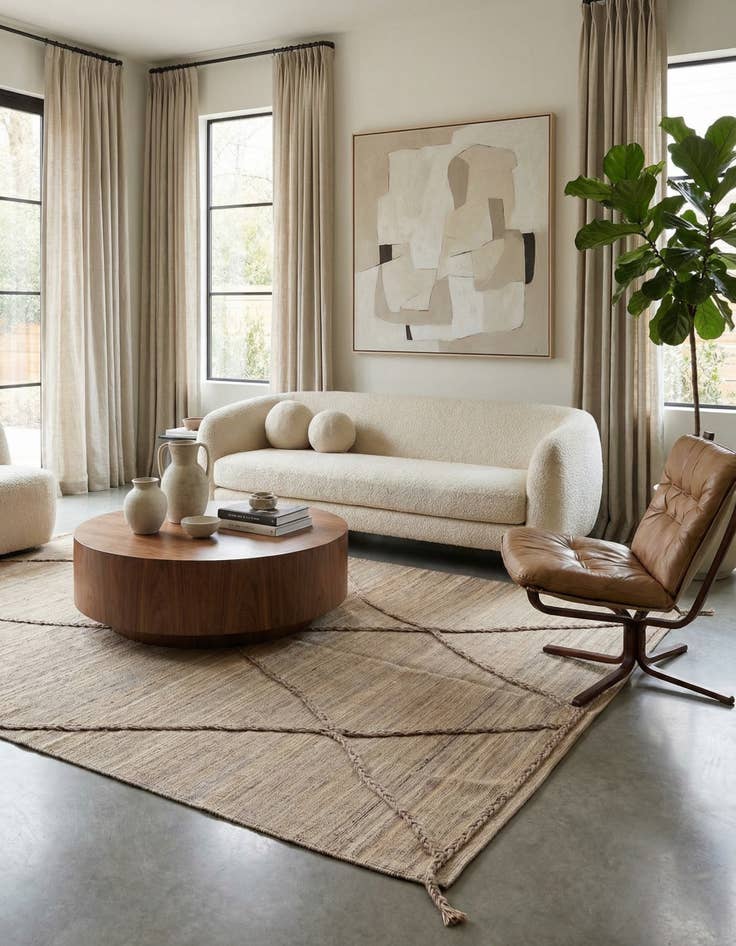 Detail image of 4' 2 x 8' 4  Hand Woven Kilim Modern Wool Runner Rug