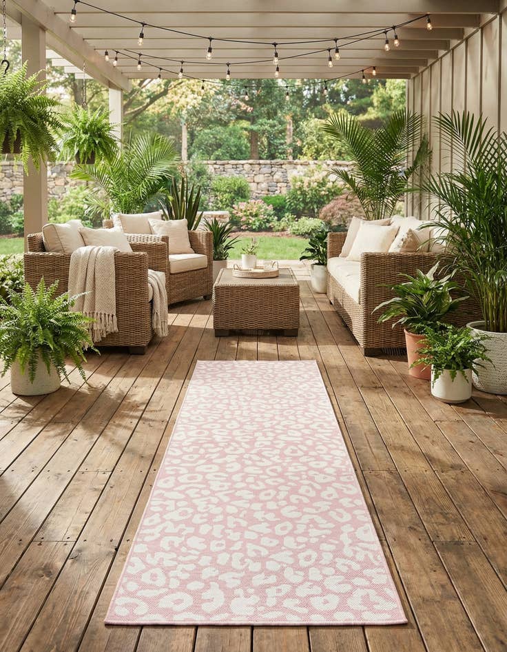 Detail image of 2' 7 x 10'  Washable Safari Indoor / Outdoor Runner Rug