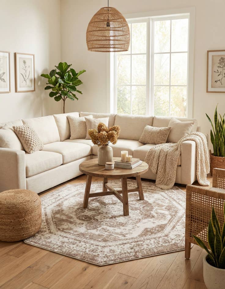 Detail image of  7' 10 x 7' 10 Monte Carlo Octagon Rug