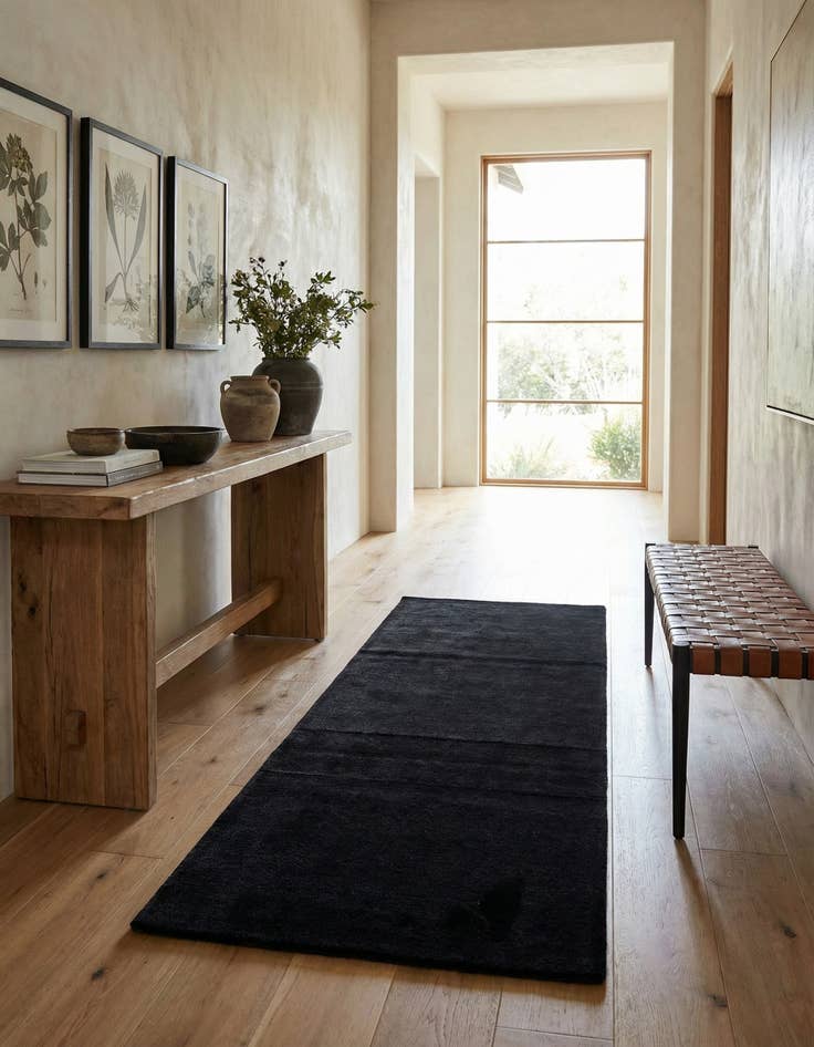 Detail image of 3' 6 x 6' 8  Hand Knotted Tibet Wool Runner Rug