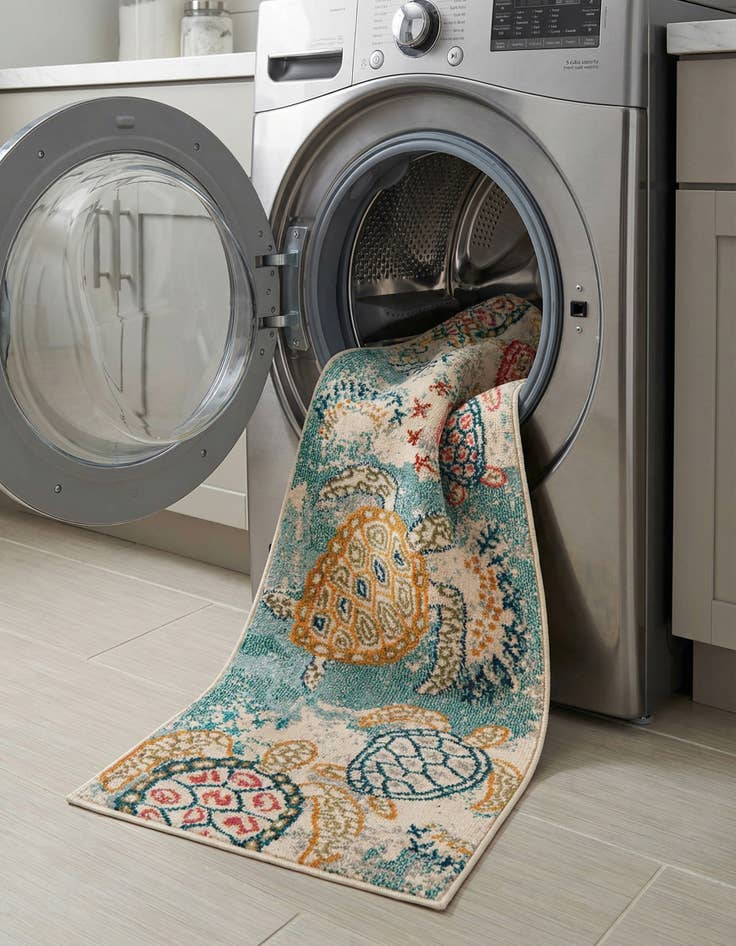 Detail image of  2' x 8'  Washable Amalfi Runner Rug