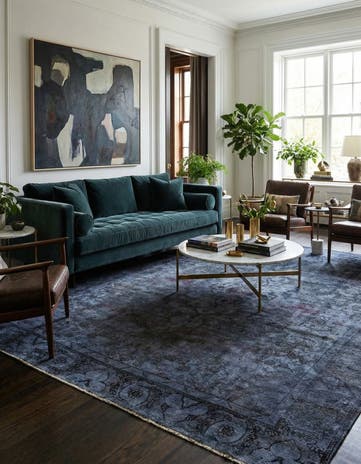 9' 5 x 12' Hand Knotted Ultra Vintage Persian Wool Rug