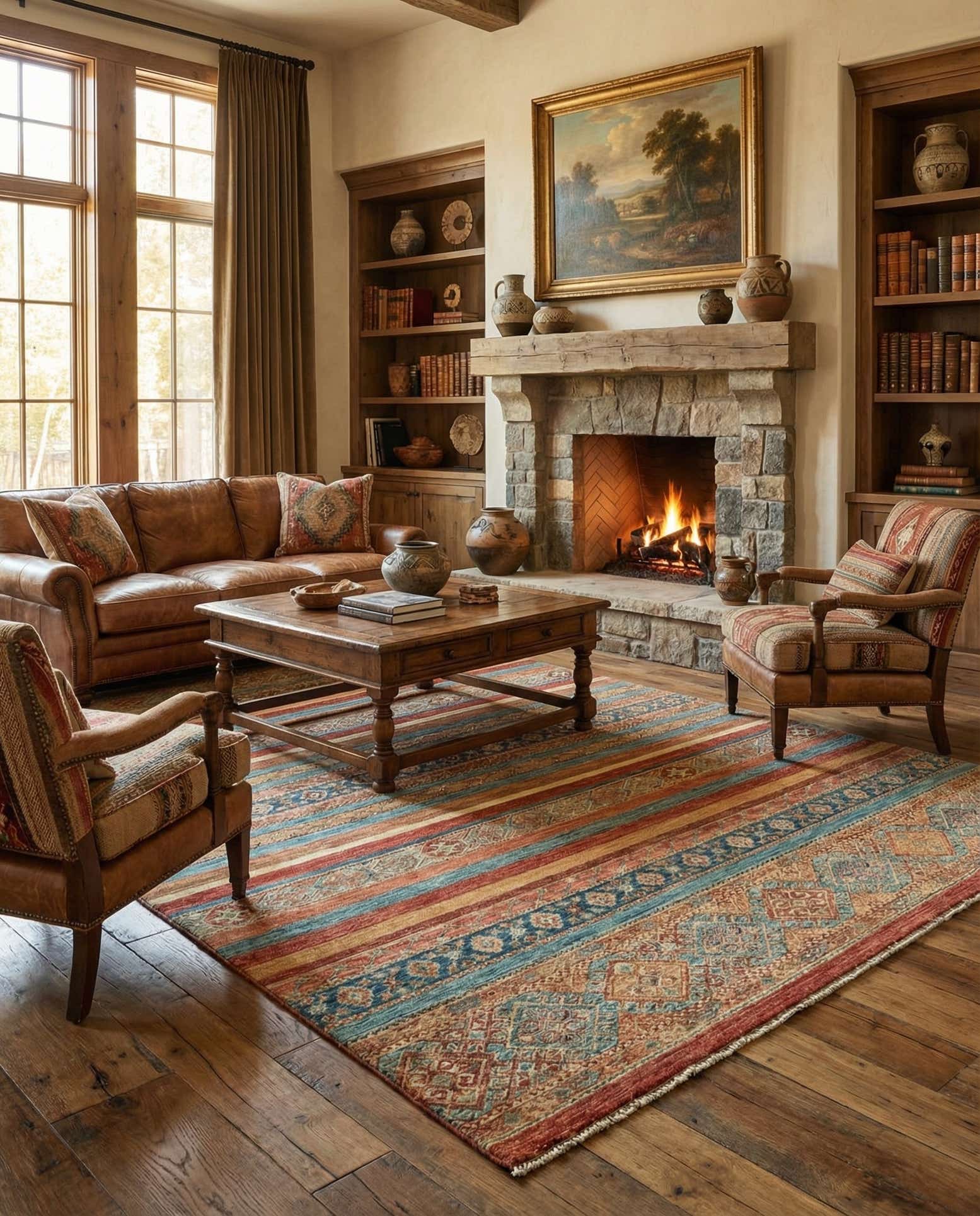 5' 6 x 7' 7 Hand Knotted Ariana Ziegler Rug