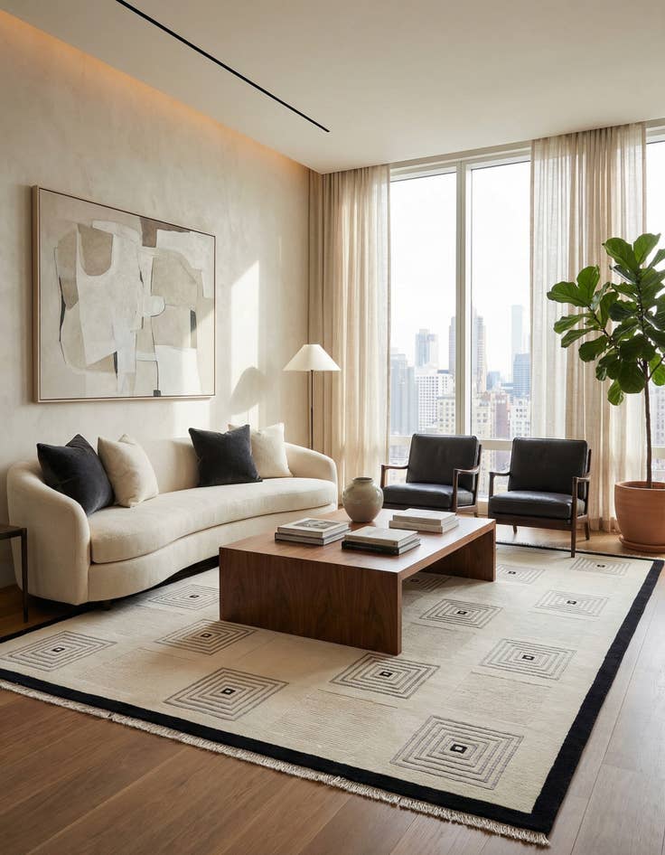 Detail image of  7' 10 x 10' 1  Hand Knotted Darya Wool Rug