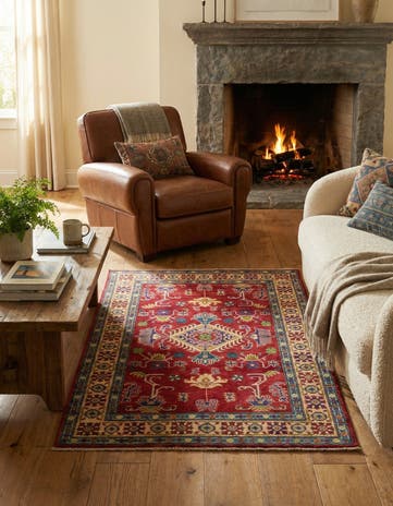 3' 9 x 5' 8 Hand Knotted Kazak Rug