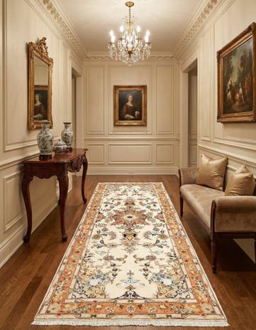 2' 7 x 7' 2 Tabriz Runner Rug