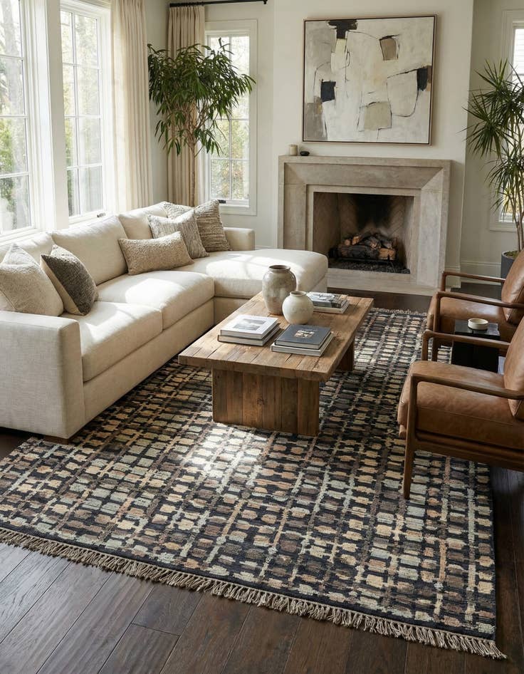 Detail image of 9' x 12' 2  Hand Knotted Darya Wool Rug