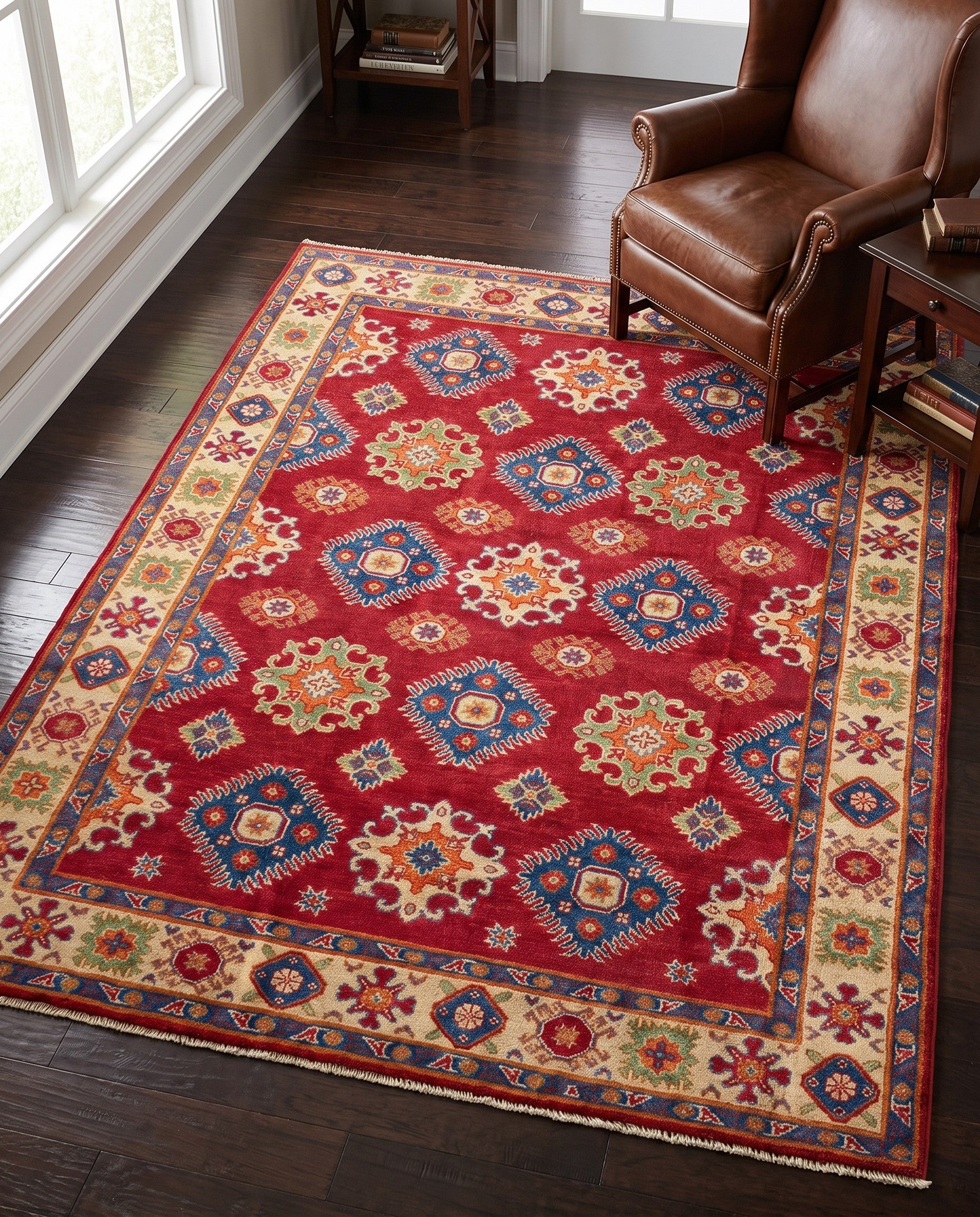 Detail image 3 of 10: 5' 11 x 8' Hand Knotted Kazak Rug